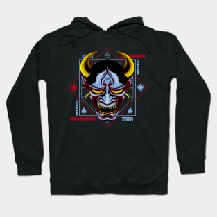 hanya oni mask Hoodie